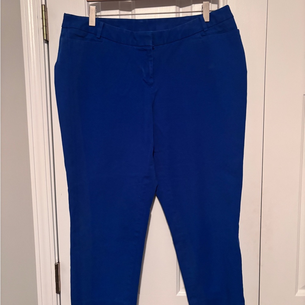 Lane Bryant Vibrant Blue Cropped Pants